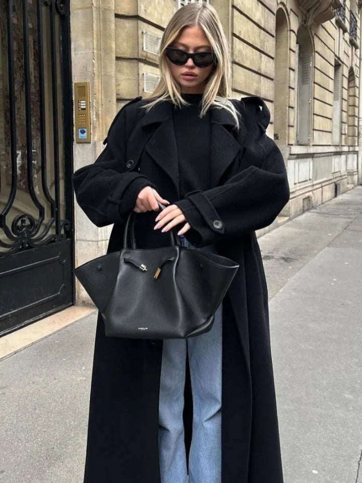 Amara | Timeless Black Coat