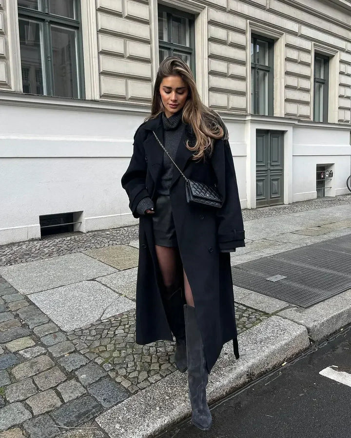 Amara | Timeless Black Coat