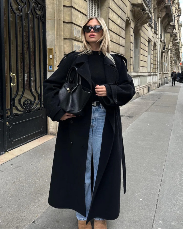 Amara | Timeless Black Coat