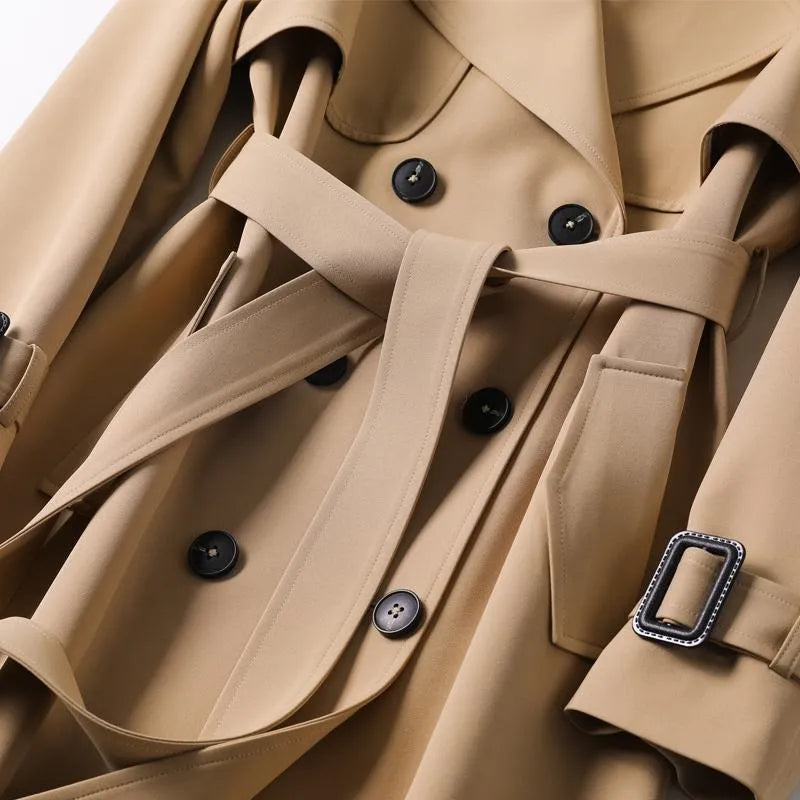 Jualita | Klassieke Trenchcoat voor Dames | Tijdloze Elegantie & Stijl