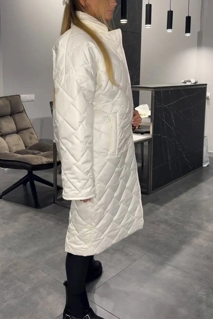 Ofira | Quilted Coat with Chic Leopard Interior