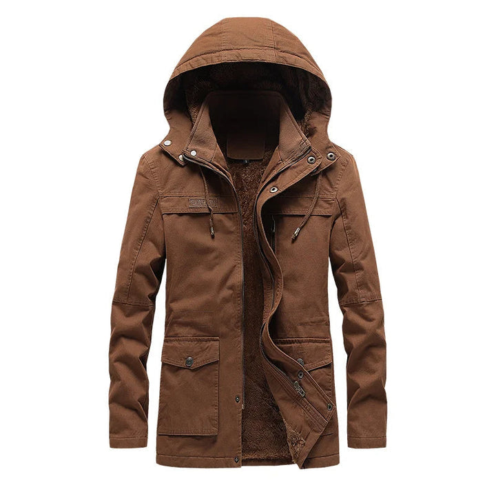 Lässige Baumwoll-Winterjacke