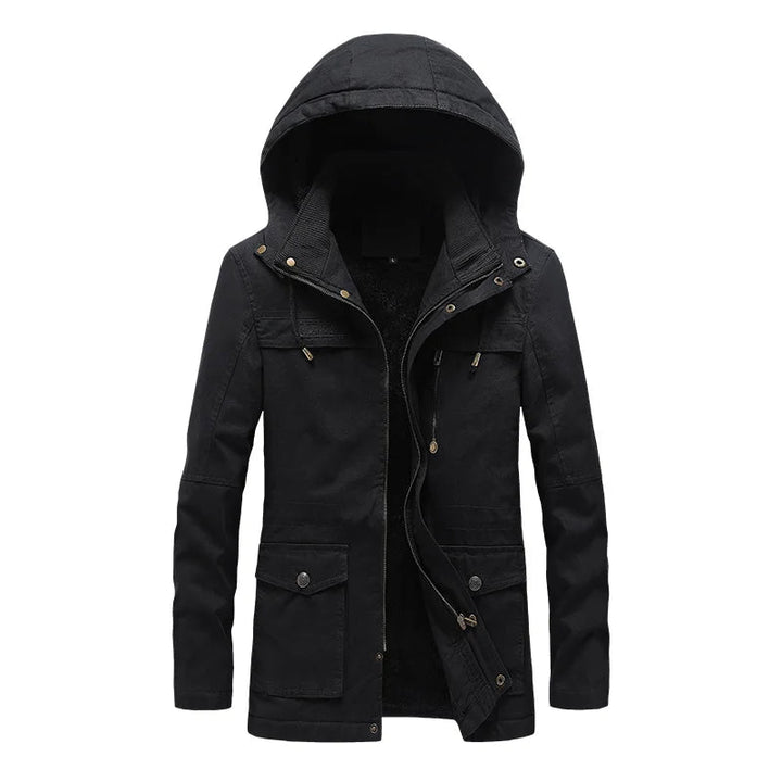 Lässige Baumwoll-Winterjacke