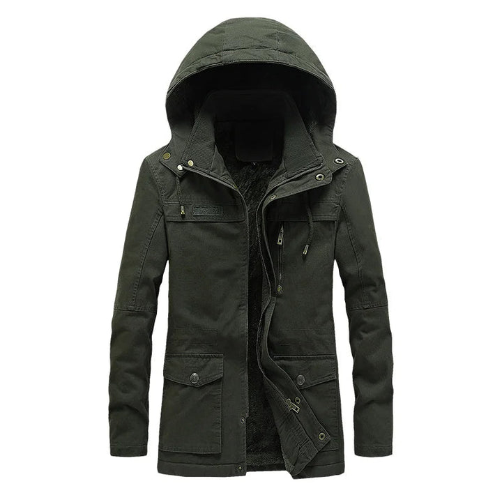Lässige Baumwoll-Winterjacke