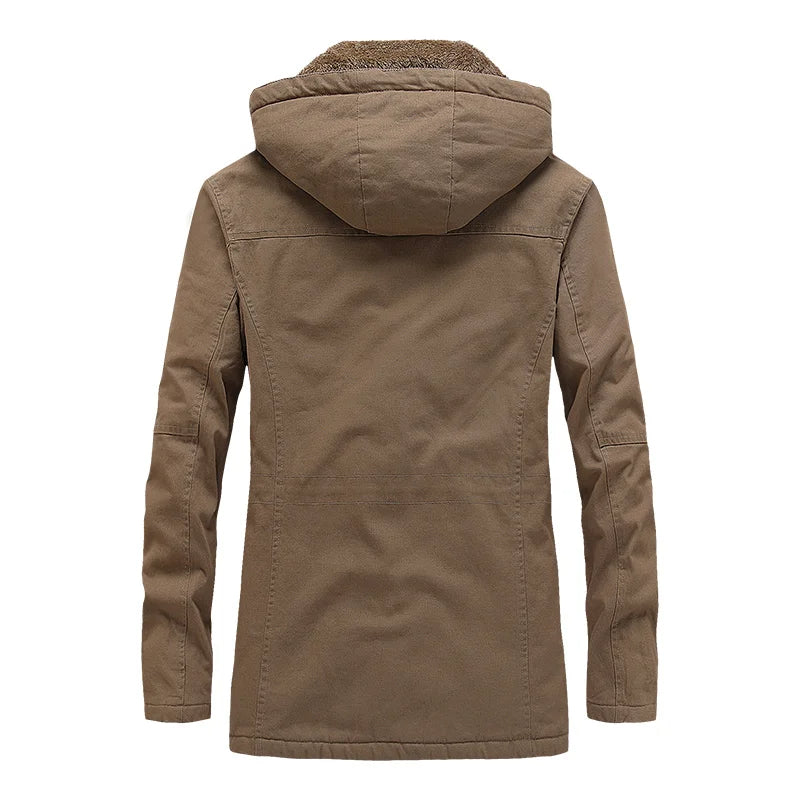 Lässige Baumwoll-Winterjacke